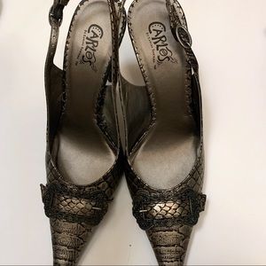 CARLOS KITTEN HEELS SIZE 8